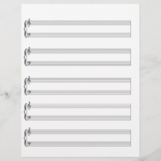 Sheet Music - Piano & Vocal (Write your own music) (Back)