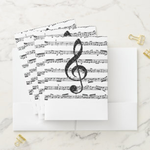 Sheet music pocket folder