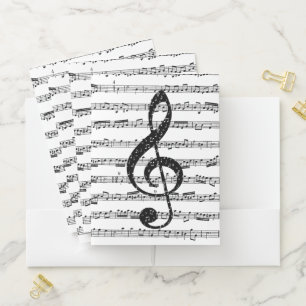 Sheet music pocket folder