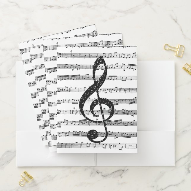 Sheet music pocket folder (In Situ)