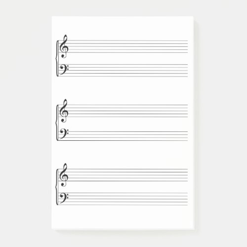 Sheet Music Post_it Notes