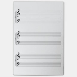 Sheet Music Post-it Notes