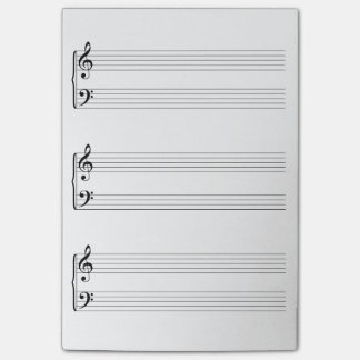 Sheet Music Post-it Notes