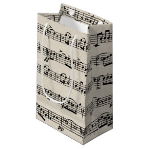 Sheet Music Small Gift Bag