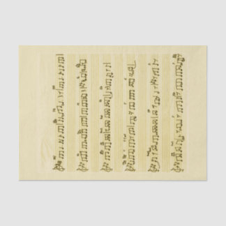 Sheet Music Song Antique Ivory Tissue Paper