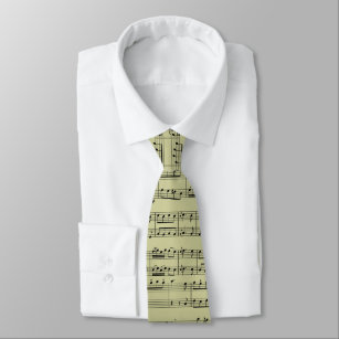 Sheet Music Tie