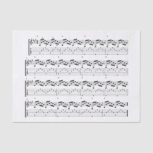 sheet music tissue paper