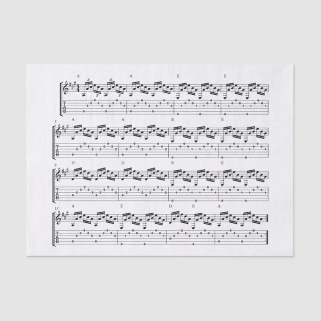 sheet music tissue paper (Front)