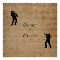 Music Theme Wedding Invitations