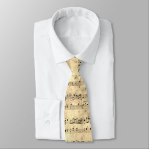 Sheet Music Vintage Neck Tie