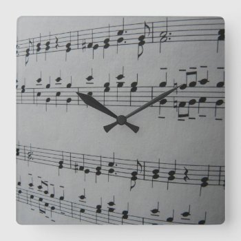 Sheet Music Wall Clock by QuoteLife at Zazzle