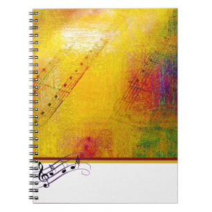 sheet music weathered paint notebook