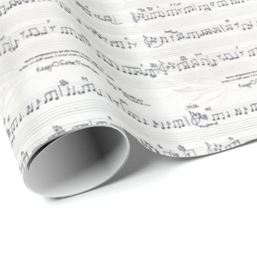 Sheet Music wrapping paper gift wrap