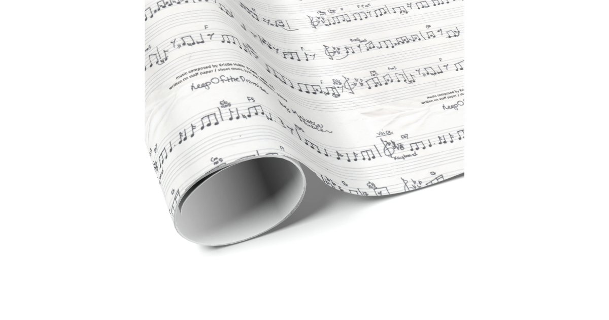 sheet-music-wrapping-paper-gift-wrap-zazzle