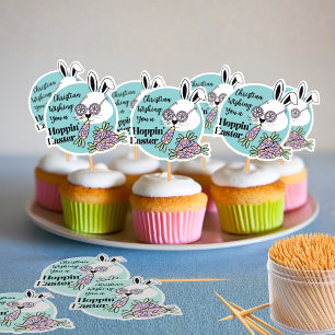 Sheet of 14 Easter Stickers Cupcake Toppers