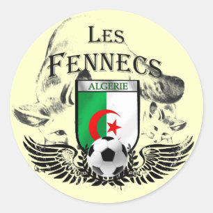 Sheet of 20 Algerie Les Fennecs Algeria Stickers