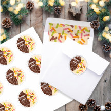 Sheet of 9 Holiday Baking Stickers