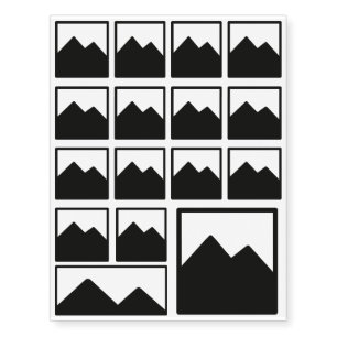 Sheet of Temporary Tattoos Template