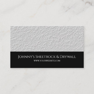 Sheetrock & Drywall Construction Business Card