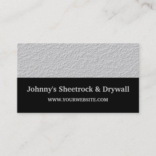 Sheetrock  Drywall Construction Business Card