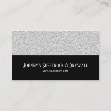 Sheetrock & Drywall Construction Business Card