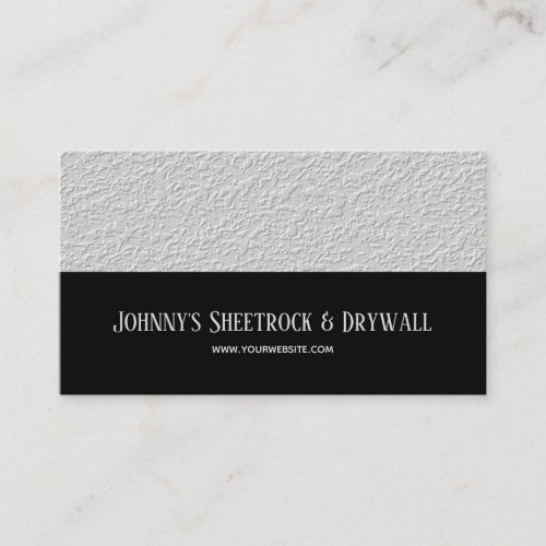 Sheetrock  Drywall Construction Business Card
