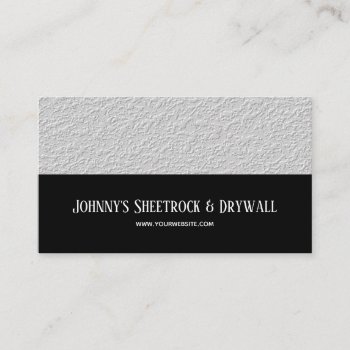 Sheetrock & Drywall Construction Business Card by olicheldesign at Zazzle
