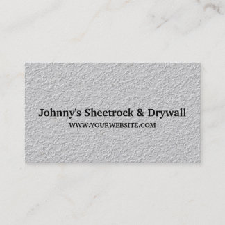 Sheetrock & Drywall Construction Business Card