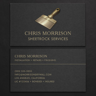 Sheetrock Services Professional Business Card