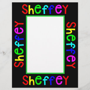 Sheffey Bold Rainbow Fonts Letterhead
