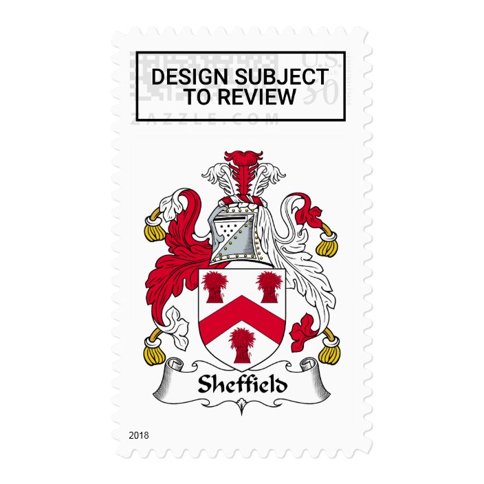 Sheffield Family Crest Postage Zazzle Com
