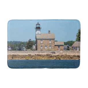 Sheffield Island Lighthouse, Connecticut Bathroom Mat