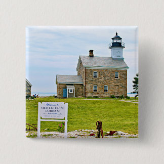 Sheffield Island Lighthouse, Connecticut Button