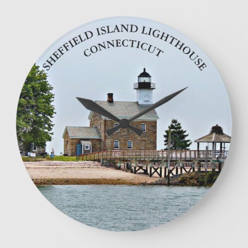 Sheffield Island Lighthouse Connecticut Clock