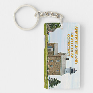 Sheffield Island Lighthouse, Connecticut Keychain