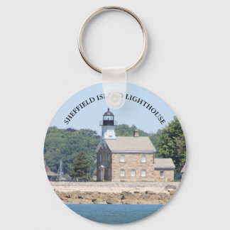 Sheffield Island Lighthouse, Connecticut Keychain