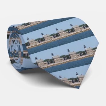 Sheffield Island Lighthouse  Connecticut Mens Tie by LighthouseGuy at Zazzle