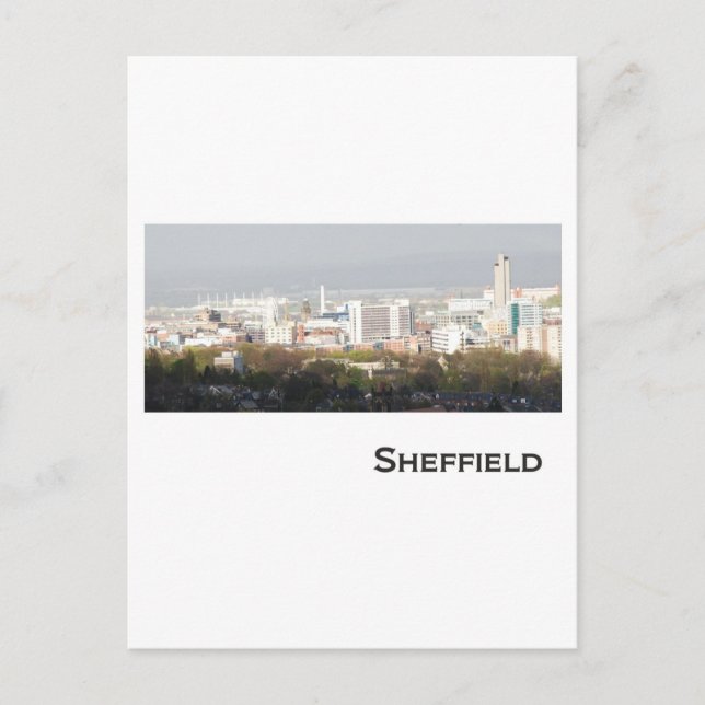 Sheffield Landscape picture Postcard (Front)
