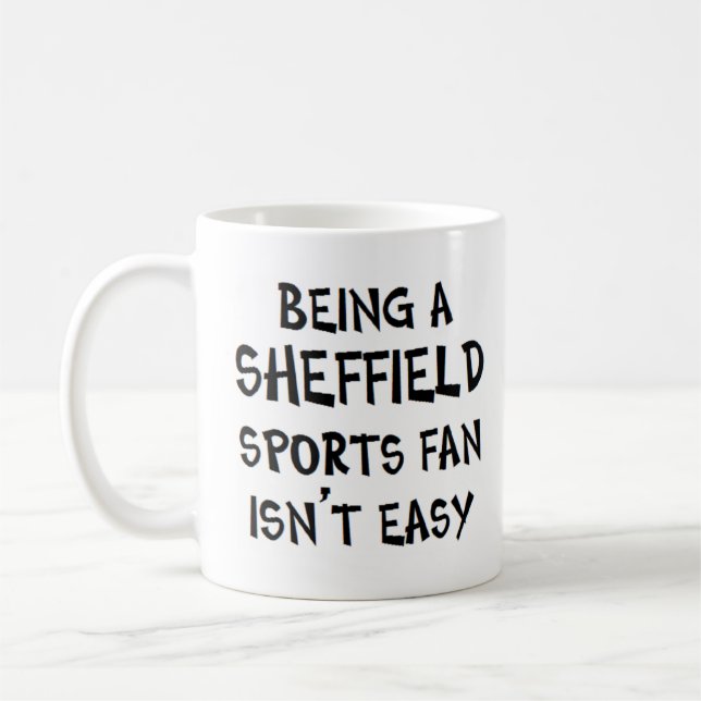 sheffield sports fan, being coffee mug (Left)