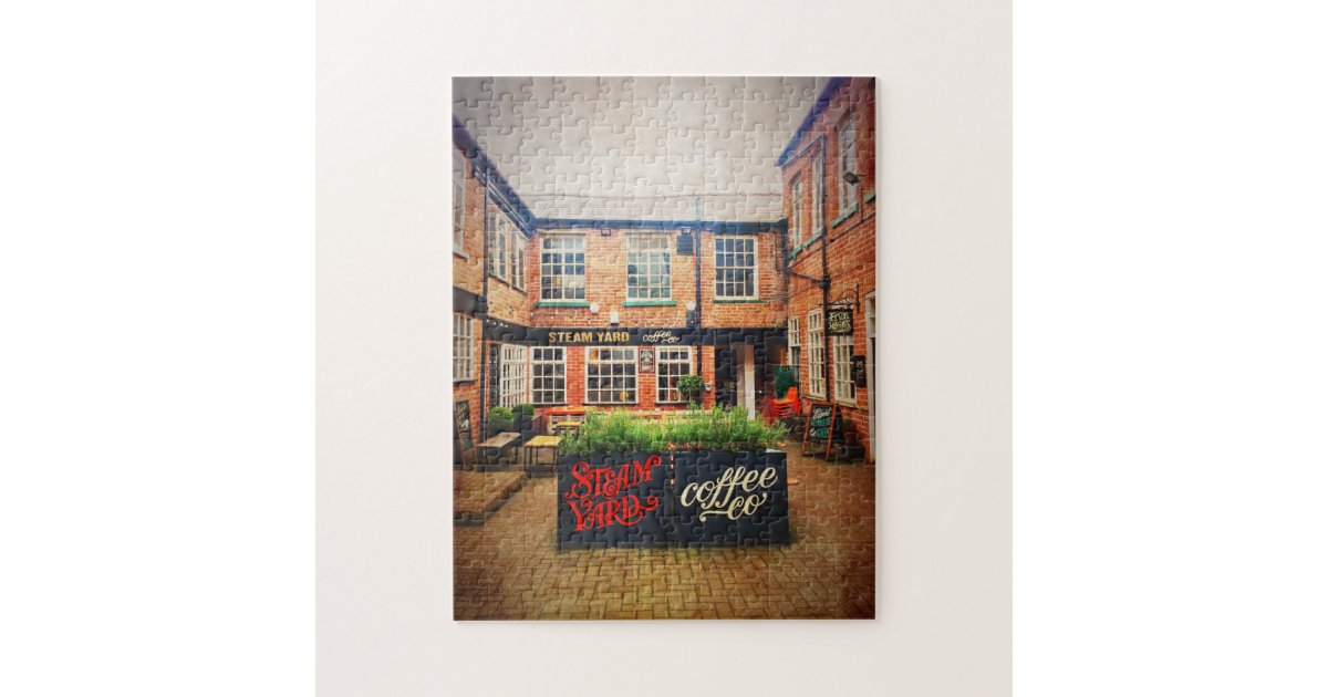 Sheffield, Steam Yard Coffee Company Cafe, Jigsaw Puzzle Zazzle