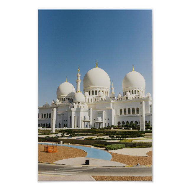 Sheikh Zayed Grand Mosque,Abu Dhabi Photo Print (Front)
