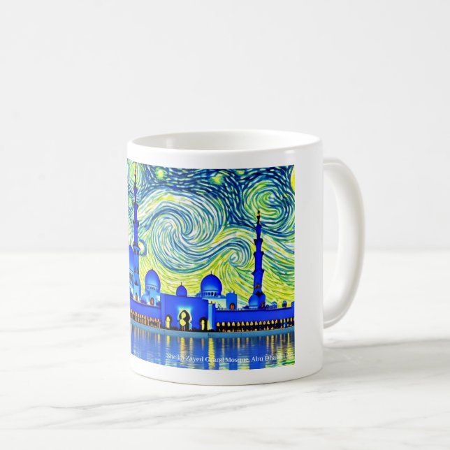 Sheikh Zayed Grand Mosque, Abu Dhabi, UAE on a Mug (Front Right)