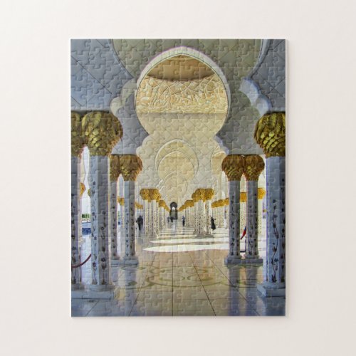 Sheikh Zayed Grand Mosque Corridor Jigsaw Puzzle