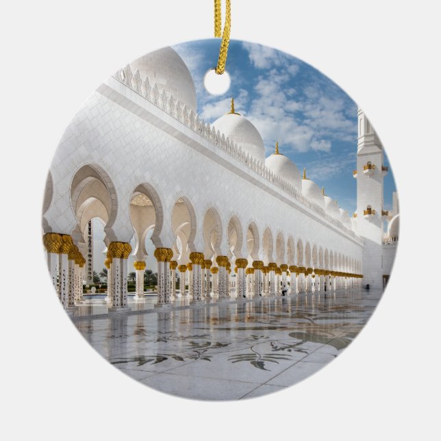 Sheikh Zayed mosque Ceramic Ornament (Front)