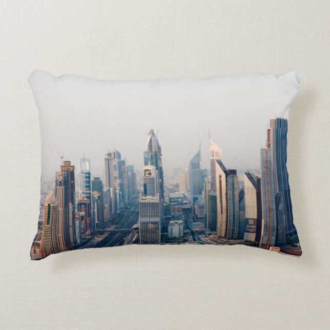 Sheikh Zayed Road Decorative Pillow (Front)