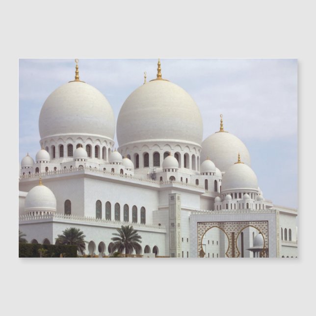 Sheikh Zayeed Mosque Magnetic Card (Front)