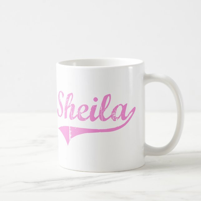 Sheila Classic Style Name Coffee Mug (Right)