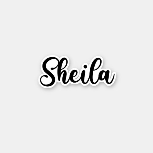 Sheila Name _ Handwritten Calligraphy Sticker