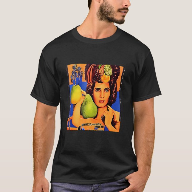 Sheila The Lady With The Biggest Fruit Retro Artwo T-Shirt (Front)