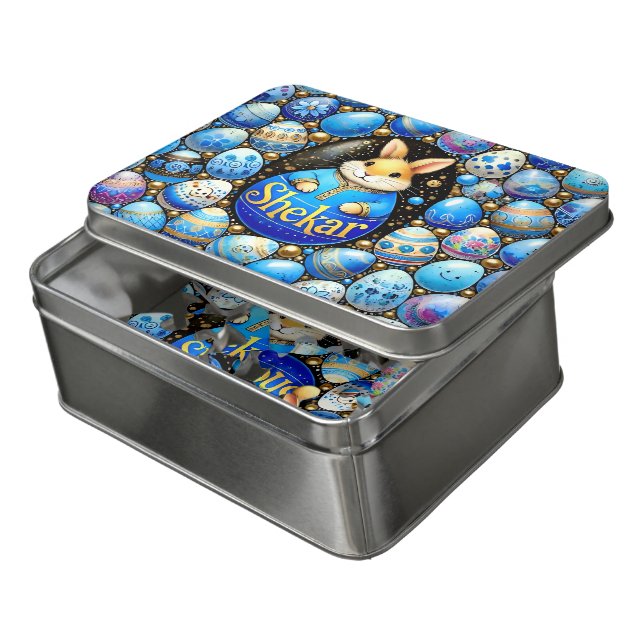 SHEKAR ~ EASTER GIFT ~ Bunny Eggs" ~ Puzzle (Lid Open)